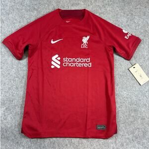 Nike Liverpool FC Soccer Jersey Youth Unisex Large Red Dri-Fit Activewear NWT